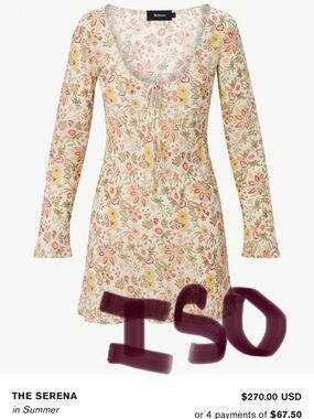 LOOKING FOR Realisation par Serena Mini Dress